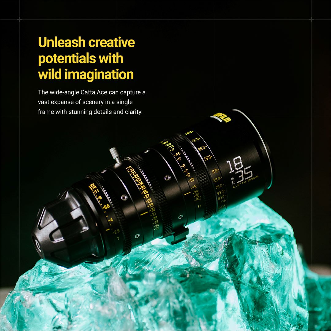 DZOFILMINC's tweet image. Consistent mechanism as the Catta Ace Zoom lineup, 𝙩𝙝𝙚 𝙣𝙚𝙬 𝘾𝙖𝙩𝙩𝙖 𝘼𝙘𝙚 𝟭𝟴-𝟯𝟱𝙢𝙢 is compatible with the Full Frame image format, allowing more visual information to be included in the frame.
Available now for $𝟯,𝟴𝟵𝟵 and ship by the end of January.
#dzofilm