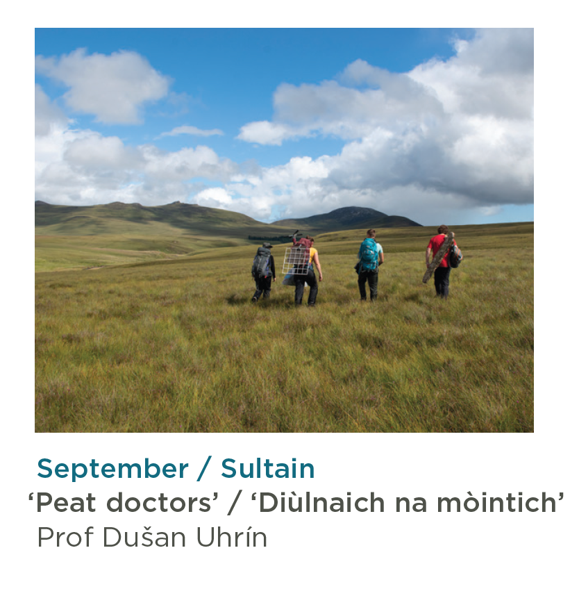 PeatlandACTION's tweet photo. Blanket bogs have plenty of important stories to tell. Here, ‘peat doctors’ from @EdinburghUni walk tens of kilometres to carry out scientific research. Thanks to Dušan Uhrín for this winning photo in our #PeatlandACTION calendar.

Copies still available: https://t.co/IiD4YCP0mk https://t.co/IvbR63zRQV