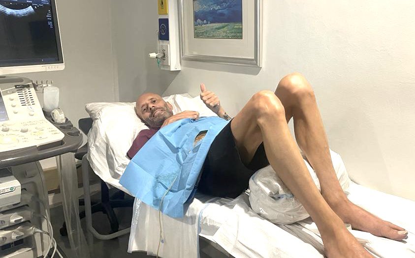 Back at hospital having a few liters of fluid drained from my abdomen. One day at a time. Step by step the healing happens. 👊🏻🙏🏻✨

#dontstopbelieving