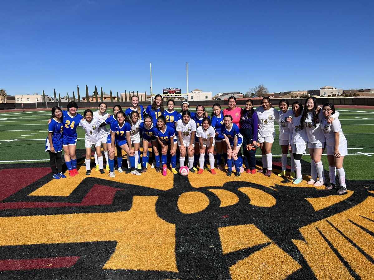 FISDgirlsSOCCER's tweet photo. Thank you coach @ICSWSoccer for inviting our Lady Wildcats to be part of your historic inaugural season. You are a great coach and are instilling great values for these young ladies. Thank you for cheering for Fabens in the stands 🙏🏼! 

#GoWildcats 🐾
#GoWarriors ⚔️ https://t.co/ZuVCL1t7Dl