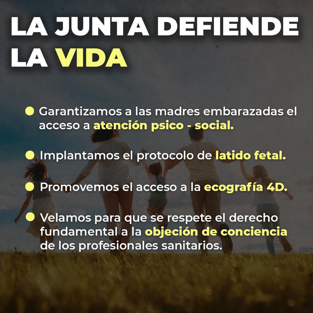 vox_es's tweet photo. Los sueltavioladores y sus voceros mediáticos están escandalizados porque por fin se pondrá freno a su cultura de la muerte.

Gracias a VOX, a las mujeres de Castilla y León se les ofrecerá una alternativa que apueste por la vida y la natalidad.

💪🇪🇸 https://t.co/nW0fyLDNAy