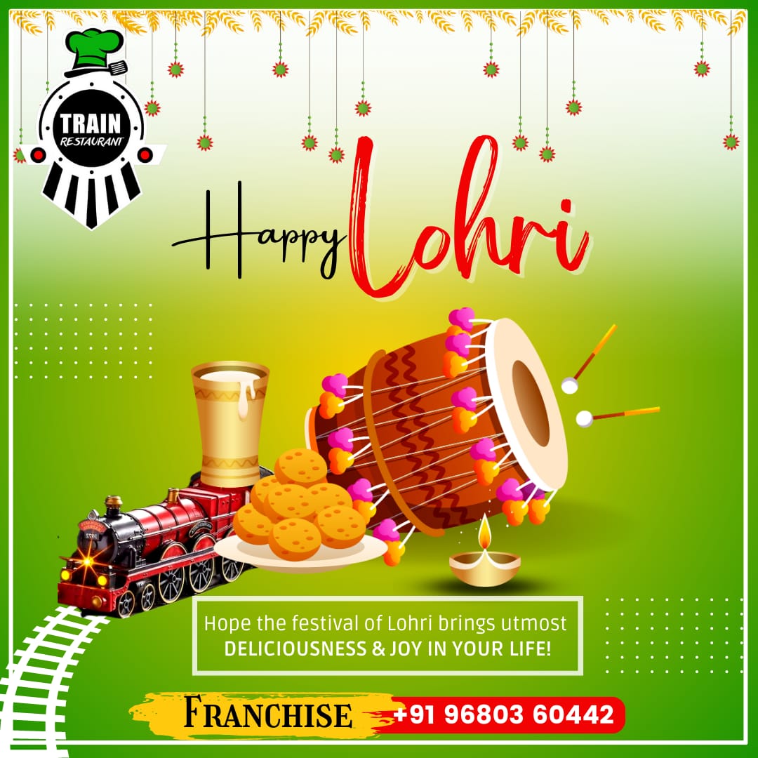 TrainRestaurant's tweet photo. On this festive occasion of #Lohri, @TrainRestaurant &amp; the whole team wishes you a #HappyLohri with lots of happiness and joy.

#lohricelebration #business #Foodies #entrepreneurs #businessowners #investinindia #investing #fridaymorning #Jaipur #Delhi #India #INSTA #socialbrainz https://t.co/hR8rteU4D0