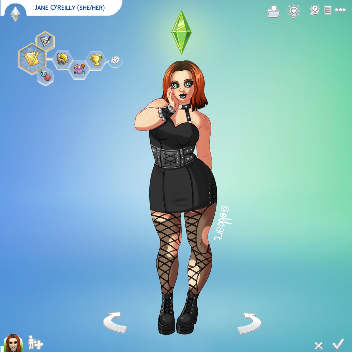 I drew ANOTHER Sim :3 💚❇️

#sims #thesims #simfanart #simsfanart #thesims4 #thesims4fanart #sims4fanart #fanart #gameart #gamefanart #ea #eagames #sims4 #sims4game #sims4cas #sims4creations #gothgirl #punkgirl #artworkdigital