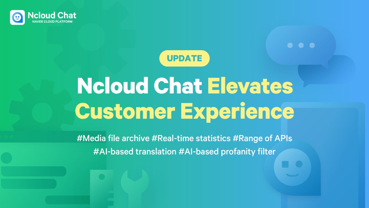 [Product introduction 📈] Business chat solution Ncloud Chat to greatly improve customer convenience!

👀View more about Updates: ncloud.com/intro/news/1397
👀View more on Ncloud Chat: ncloud.com/product/busine…