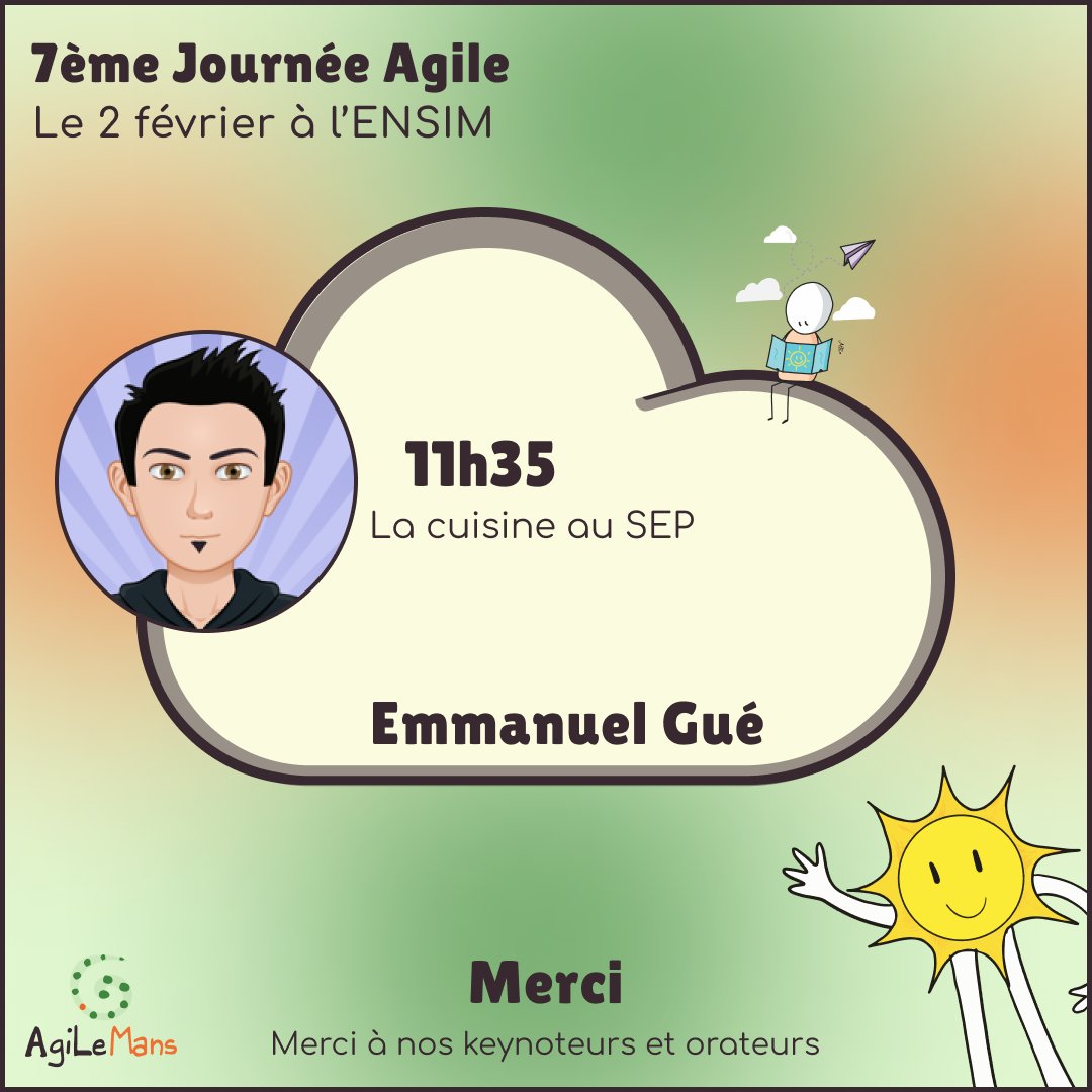 Le 2 février 2023 en TD1 le matin  vous pourrez retrouver WIlliam Bartlett à 9h15 pour “Try or die -The experiment” puis Irène Doan à 10h30  qui animera “Ecoute que coûte” et enfin Manuella Chainot Bataille et Emmanuel Gué à 11h35 avec "La  cuisine au SEP”