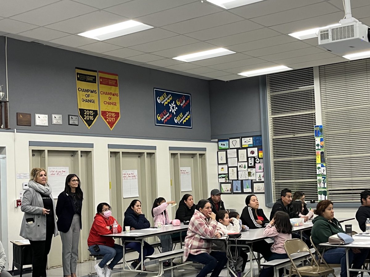 Thank you to Ms. Guillen and Dr. Hernandez for a great DLI presentation to our Larsen TK/K parents! #hesdpride