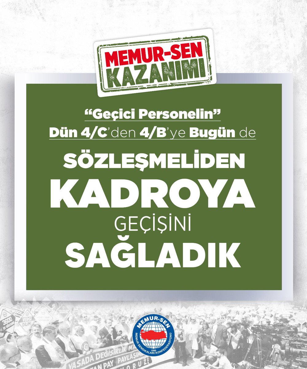 11-Düzenleme, yerel yönetimlerdeki emek kıyımını giderecek, tamamı sözleşmeli kurumdaki personeli kapsayacak, 4/C'deki hizmet sürelerini/unvanlarını dikkate alacak şekilde sonuçlanmalıdır. Kanun Teklifinin genel memnuniyet üretmesi için Meclis aşamasında mücadelemiz devam edecek.