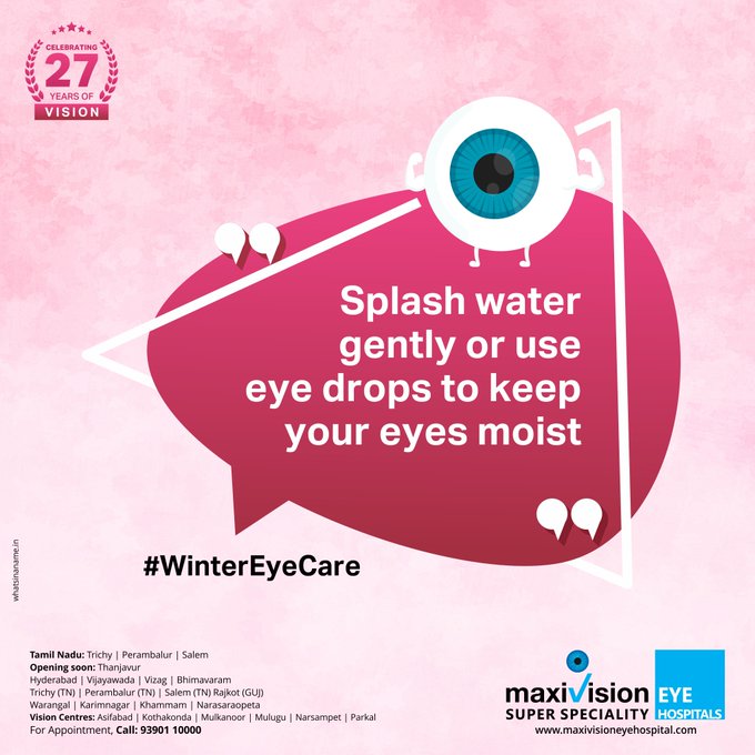 boopathy2790's tweet photo. Your eyes deserve all the attention they need. Keep them healthy with the right eyecare practices.
Book an appointment.
https://t.co/BPHW20y76E
#Maxivision #MaxivisionEyeHospitalTrichy #Eyecare #WinterEyeCare
#BookAnAppointment https://t.co/Q56F98cq8D