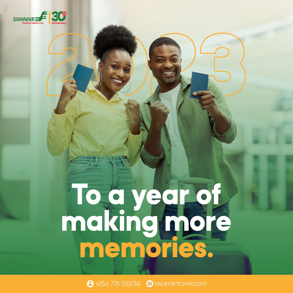 Azawi didn't lie, this year can be your year.

We wish you a year of more travel and making more memories.

#meettheworld 
#travelwithswanair