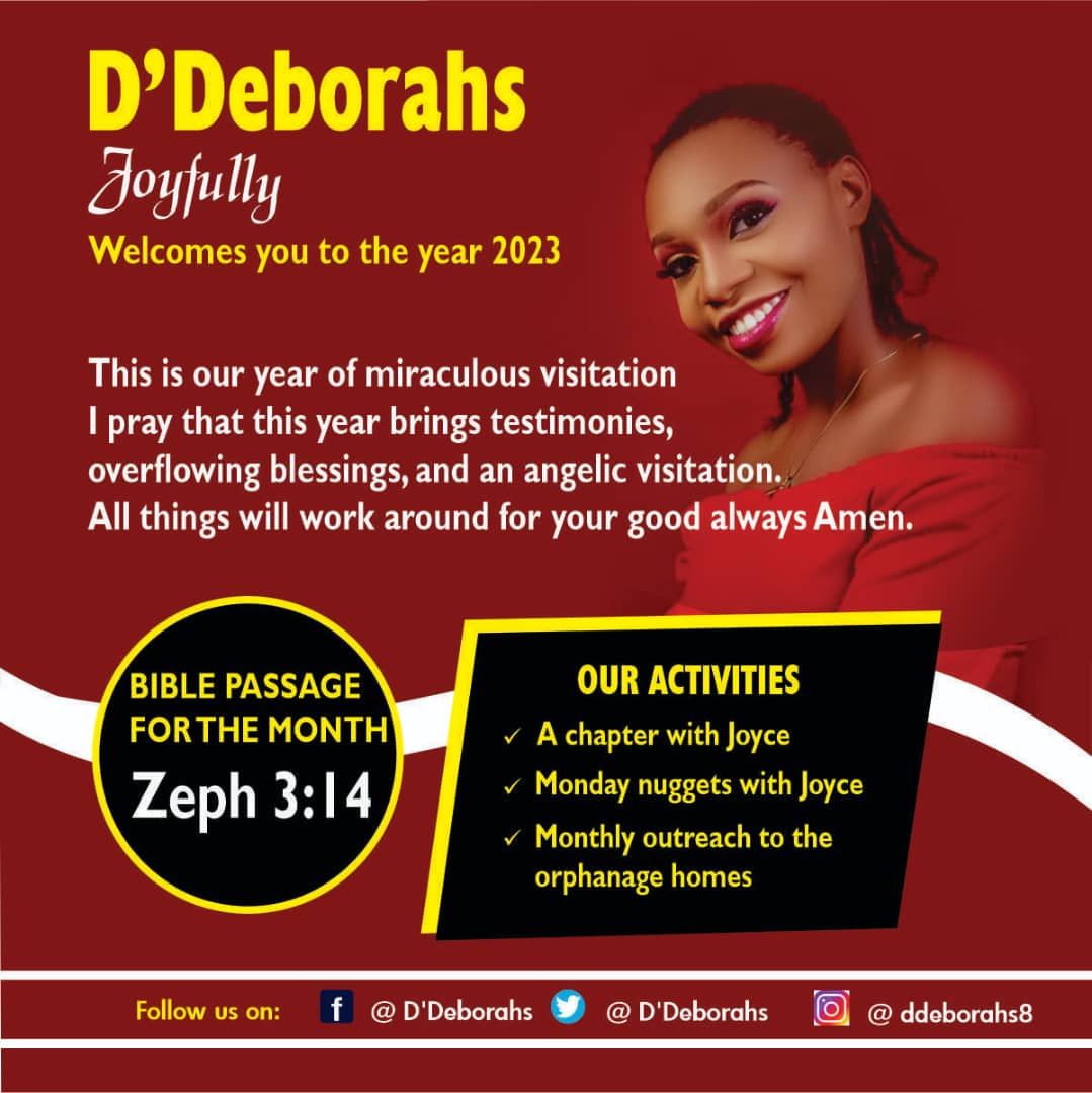 d_deborahs's tweet photo. 𝐈𝐍𝐓𝐑𝐎𝐃𝐔𝐂𝐓𝐎𝐑𝐘 𝐏𝐎𝐒𝐓!

Good Morning! Kingdom knights. 

I know D’Deborahs is yet to welcome you into the year 2023. And we are sorry for being this late.

However, it is better now than never!

So, Happy New year kings and Queens. https://t.co/koHVRkFOO2
