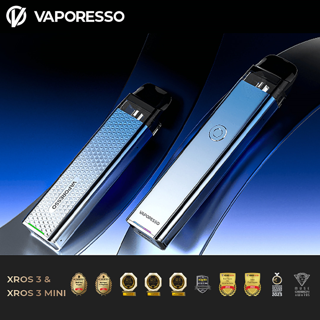 VaporessoAe's tweet photo. Media awards won by XROS3 &amp; XROS3MINI in 2022👏

#vape #vapeon #vapers #vapefam #vaperev #vapelife #vapedaily #vapestore #vapenation #vaporesso #vaporessoxros3 #vaporessoxros3mini #dubai #dubailife #uae #uaevape #dubaivape #dubaivapers #dubaivapeclub  #vapedistro #vapewholesale https://t.co/DhW5VKnAIc