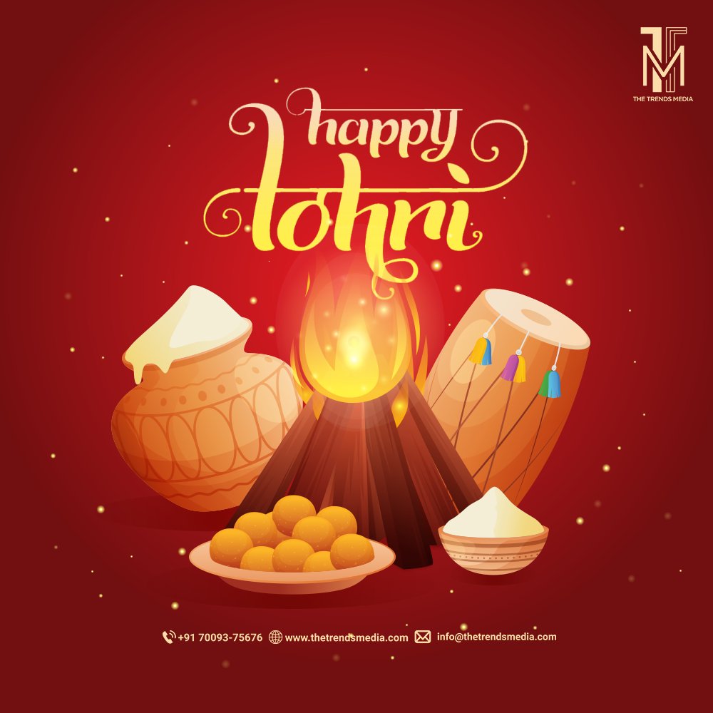 thetrendsmedia's tweet photo. The Trends Media wishing you and your family Happy Lohri.
On this festive season of #Lohri, may God bless you with good health and lifelong companionship.

#TheTrendsMedia
#happylohri https://t.co/3vgpK1iJa9