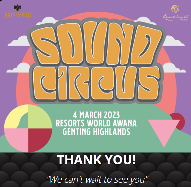 urjoblessfan's tweet photo. successfully secured 2 tickets for #SOUNDCIRCUS for my customers https://t.co/2TEIrdP2EU