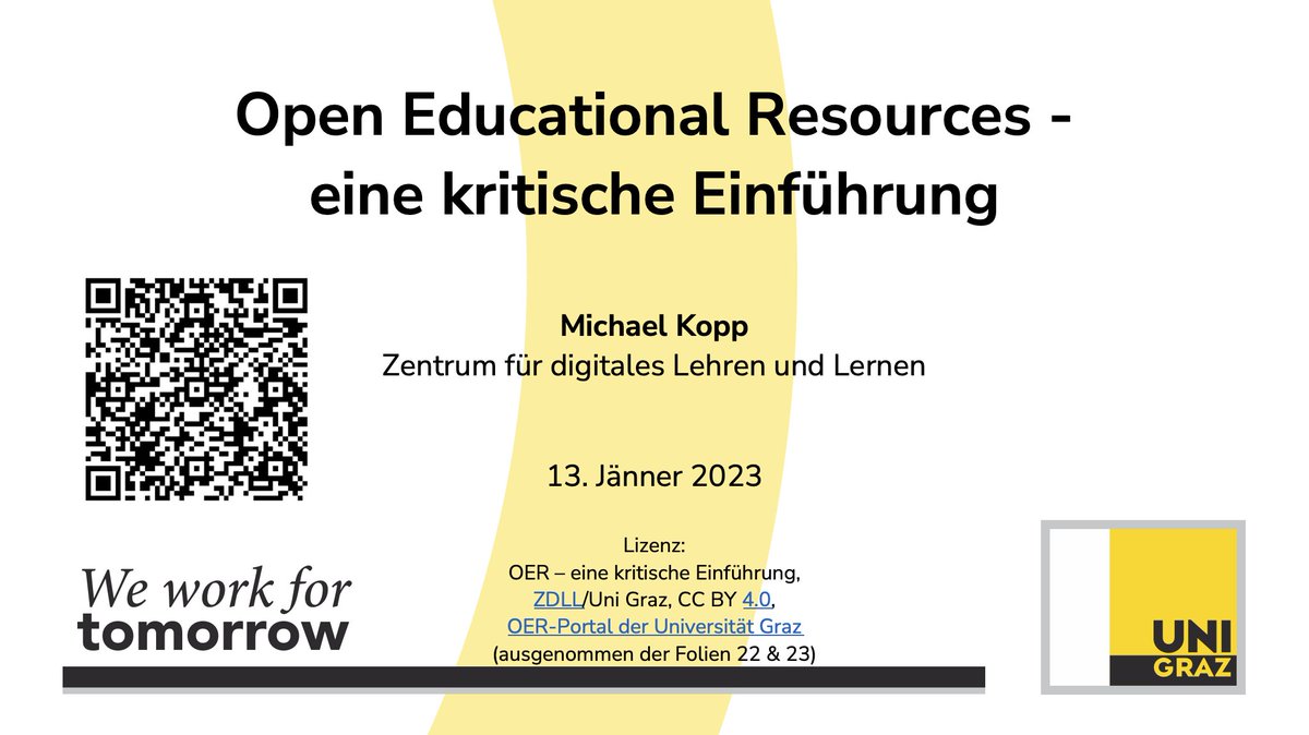 Na, dann werfen wir heute mal einen kritisch-konstruktiven Blick auf #OER
informationsmodellierung.uni-graz.at/de/neuigkeiten…