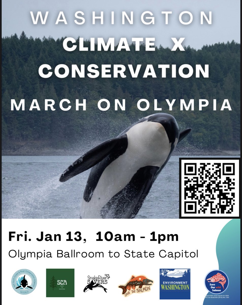Climate Strike in Olympia! Join us for March and Rally and Youth speakers Friday, January 13, 10am-1pm More Info and RSVP here: docs.google.com/forms/d/e/1FAI… @wa_conservation @InClimateAction #ClimateJustice #FridaysForFuture #waleg #olympia