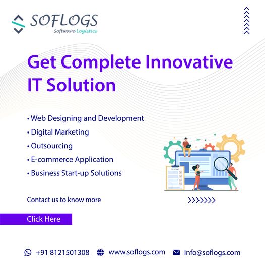 Solving difficult problems with simple solutions is something we enjoy doing. We provide the best services! Pick up the phone and give us a call!
Call or WhatsApp us: +91 81215 01308
Mail: info@soflogs.com
Visit us: soflogs.com
#soflogs #webdesigning #webdevelopment