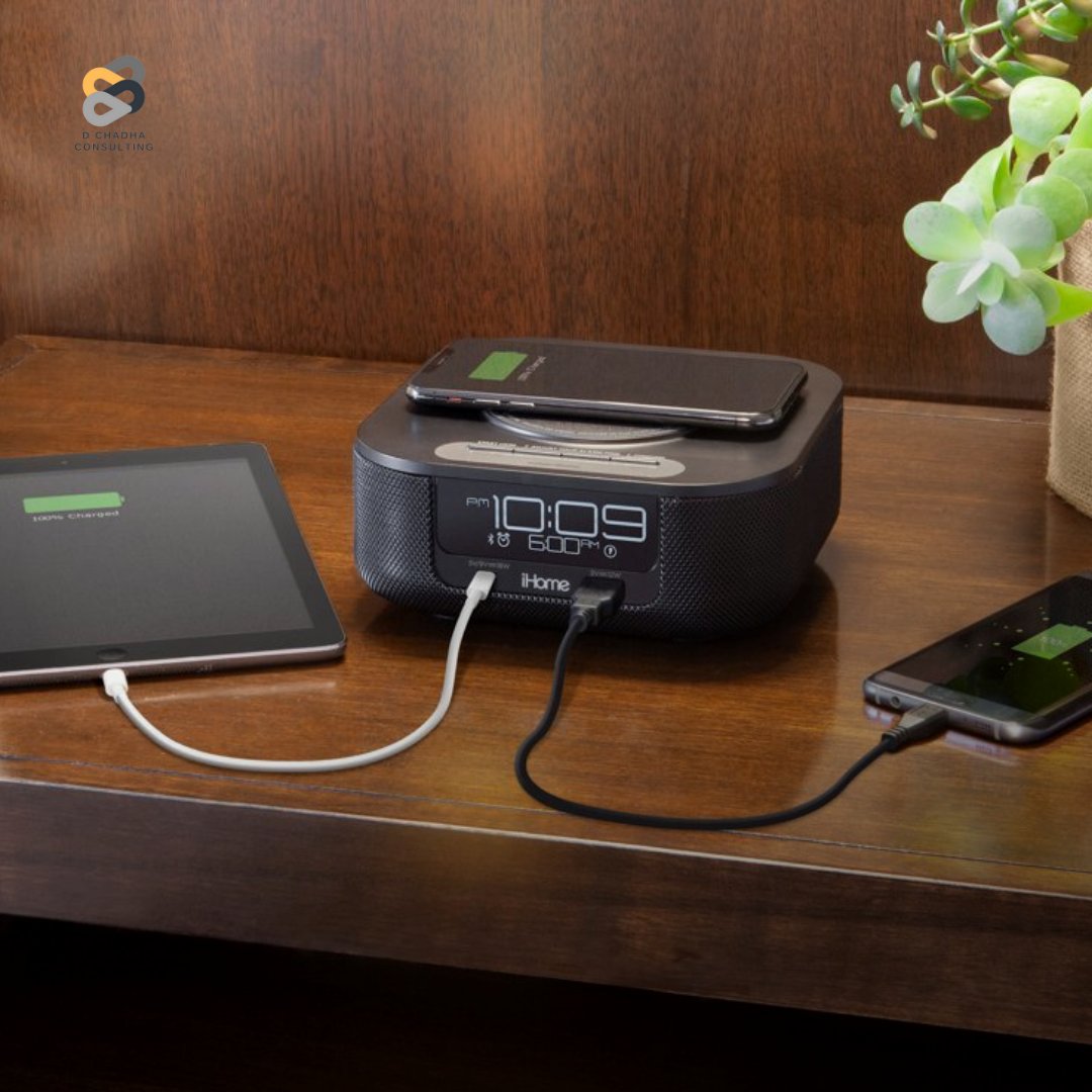 DChadhaLtd's tweet image. Let your guests start their day the right way with the iHome HW5! 😻 

With wireless charging, Bluetooth audio, and dual USB charging, this alarm clock has everything they need to get up and going. 🥰 

Get in touch with us today!⁠
📩info@dchadha.com⁠

#dchadhaconsulting #HW5