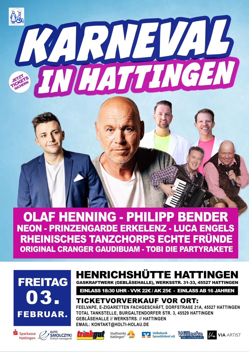 SartoriusJ's tweet photo. 3.2. #karneval in #hattingen mit #olafhenning, #NEON und den #crangergaudibuam ☺️ https://t.co/jTzBpneT7e