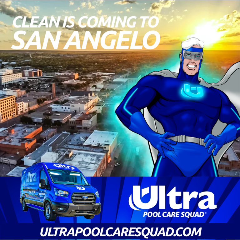 UPCSHQ's tweet photo. Hello #SanAngelo &amp; #WestTexas. We're coming to help you fight grime one pool at a time. Enjoy life even more knowing that our pros are here to keep your pool clean, healthy &amp; safe. Call 855-85-CLEAN to be first in line &amp; to set up your plan. #poolcleaning #poolservice #Texas https://t.co/X3A4m4RtMF