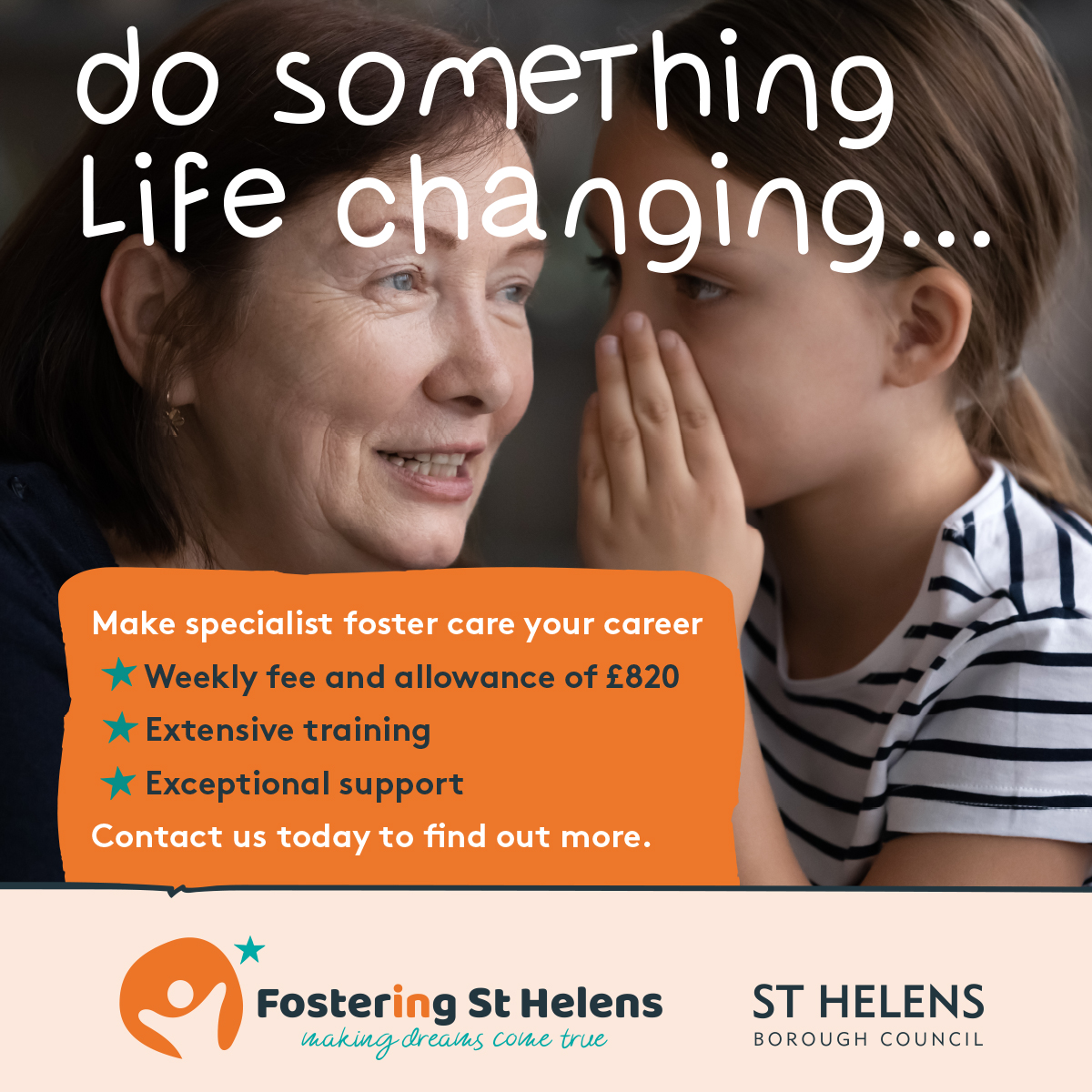 We are looking to recruit specialist foster carers to help to support children and young people who may have dealt with trauma, abuse or any other kind of severe disruption prior to being placed into care. 
 
Interested? Get in touch to find out more orlo.uk/V0T3u