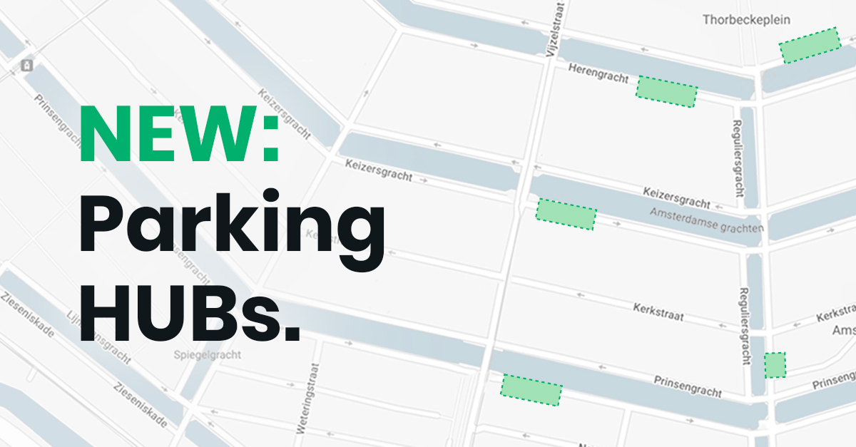 In today’s Friday fact: parking hubs in Amsterdam! 

To maintain and improve the accessibility of the city with a free-floating fleet like ours, we're trying out parking hubs with the municipality. Hopefully, better use of space in an increasingly densifying city can be achieved.