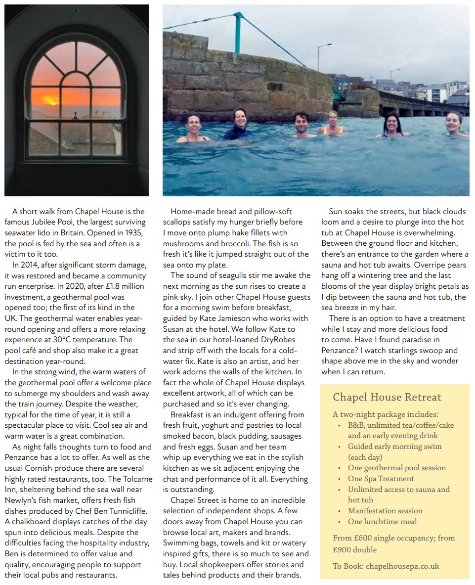 The Tolcarne Inn (@tolcarneinn) on Twitter photo We've recently had some lovely press coverage alongside our friends at <a href="/chapelhousepz/">Chapel House PZ</a> & Jubilee Pool, amongst others. The Times, National Geographic Traveller - Food, and most recently The Wordrobe and <a href="/outdoor_swimmer/">Outdoor Swimmer</a> have enjoyed trips to PZ ❤️ We've recently had some lovely press coverage alongside our friends at <a href="/chapelhousepz/">Chapel House PZ</a> & Jubilee Pool, amongst others. The Times, National Geographic Traveller - Food, and most recently The Wordrobe and <a href="/outdoor_swimmer/">Outdoor Swimmer</a> have enjoyed trips to PZ ❤️