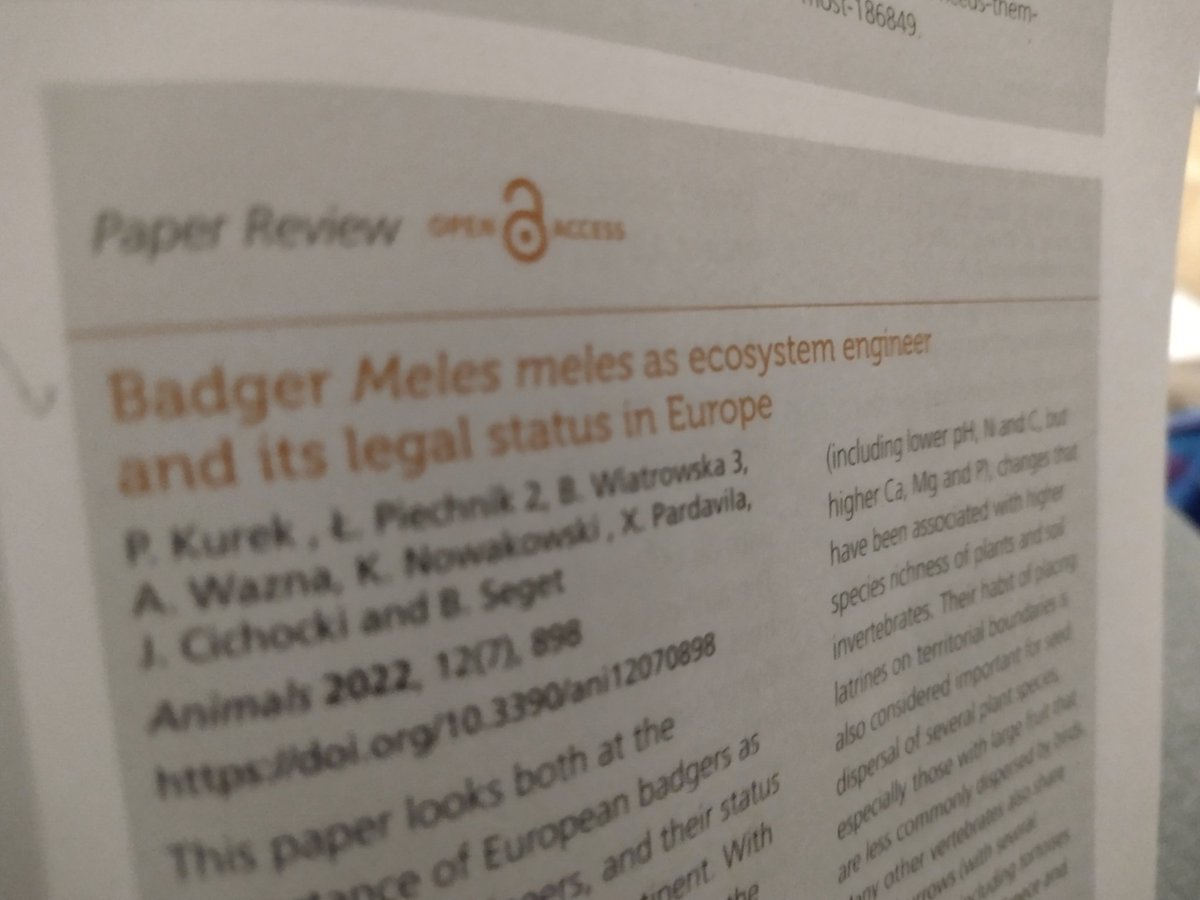 Whicheloe's tweet image. Important nugget 2 - badgers as ecosystem engineers ..... That does make sense ....but not thought about this before 👍 @CIEEMnet #InPractice