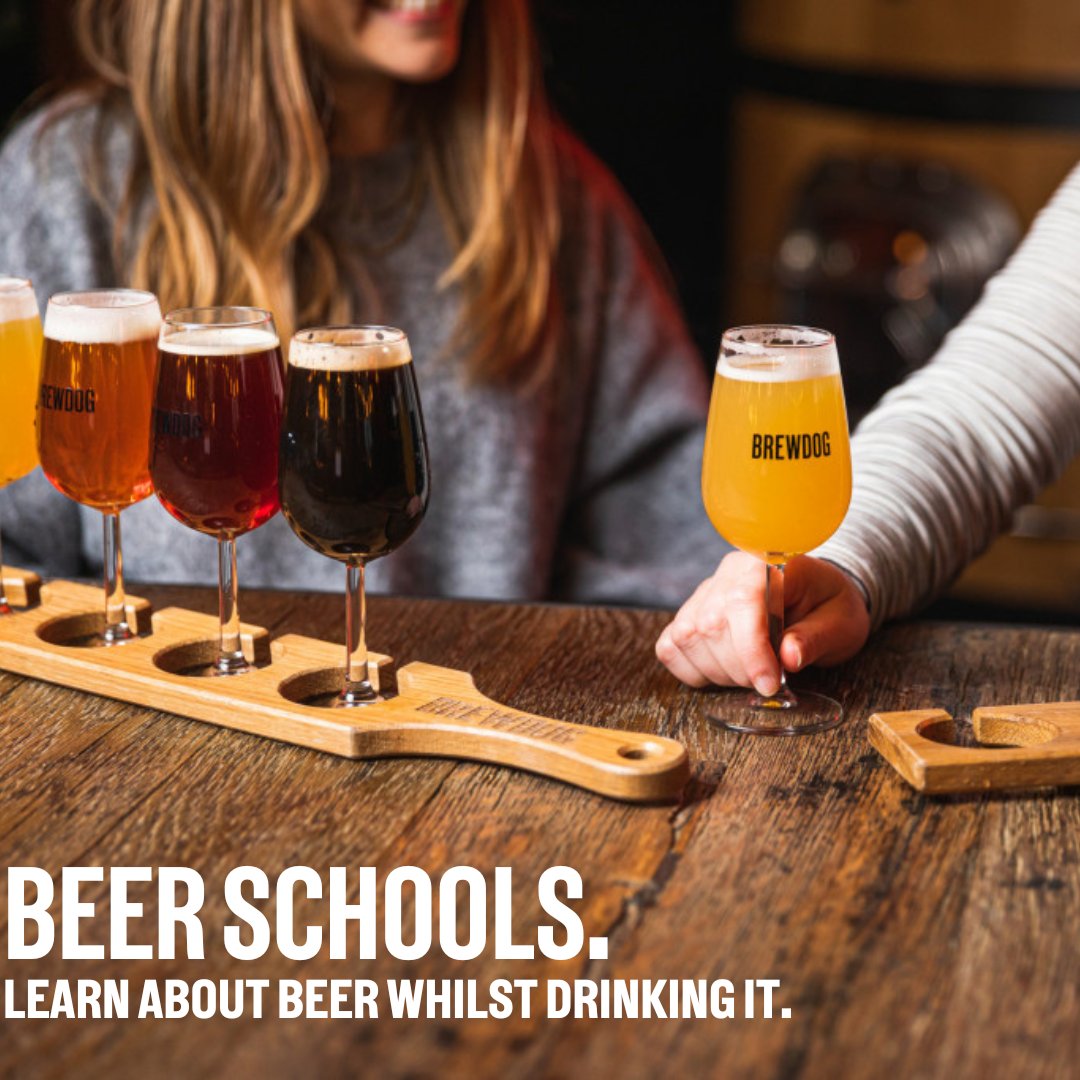🍻BEER SCHOOLS🍻

Book in for a guided session with one of our expert beer geeks to learn all about the world of beer, brewing &amp; Brewdog. Plus, you get to drink loads of beer!

See our website for more info.

#beerschoolexperience #beerschool #craftbeer #liverpool #brewdog