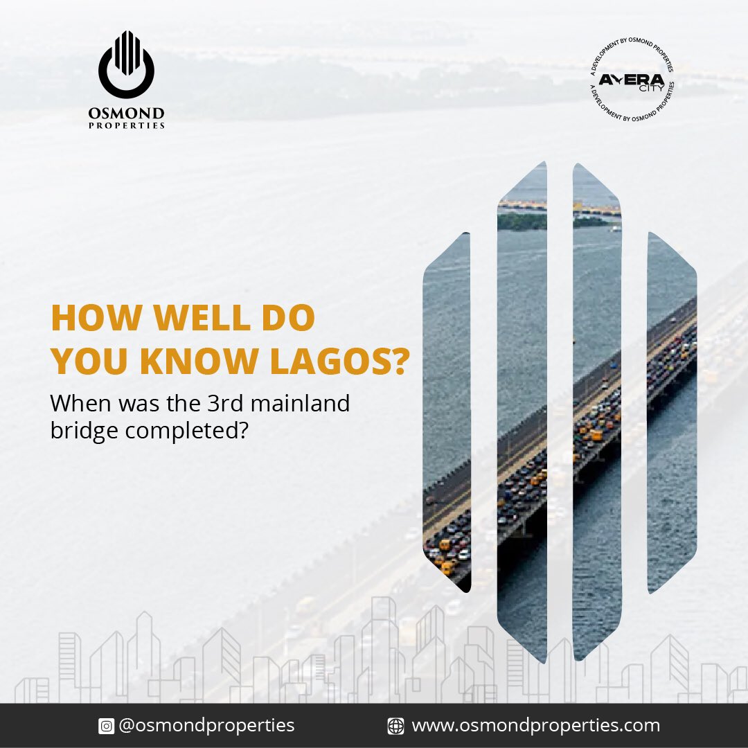 'I'm a Lagosian, I'm a Lagosian,' he says.  Okay, we agree😁 
Let’s see how well you know Lagos in the comment section.

#aleracity #osmondproperties 
#realestate #fridayfun #fridaytrivias #landproperties #investment