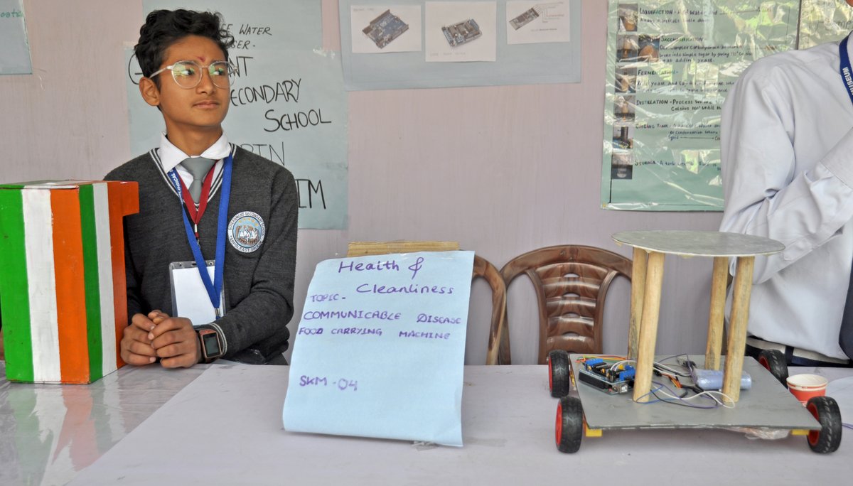 ncsmgoi's tweet photo. Students from Sikkim demonstrating their models at the Eastern India Science and Engineering Fair 2023 held at @BITMKolkata a unit of @ncsmgoi.

#ScienceFair #science #Sikkim #sciencemodels #Students https://t.co/Y6FA0Qx0gZ