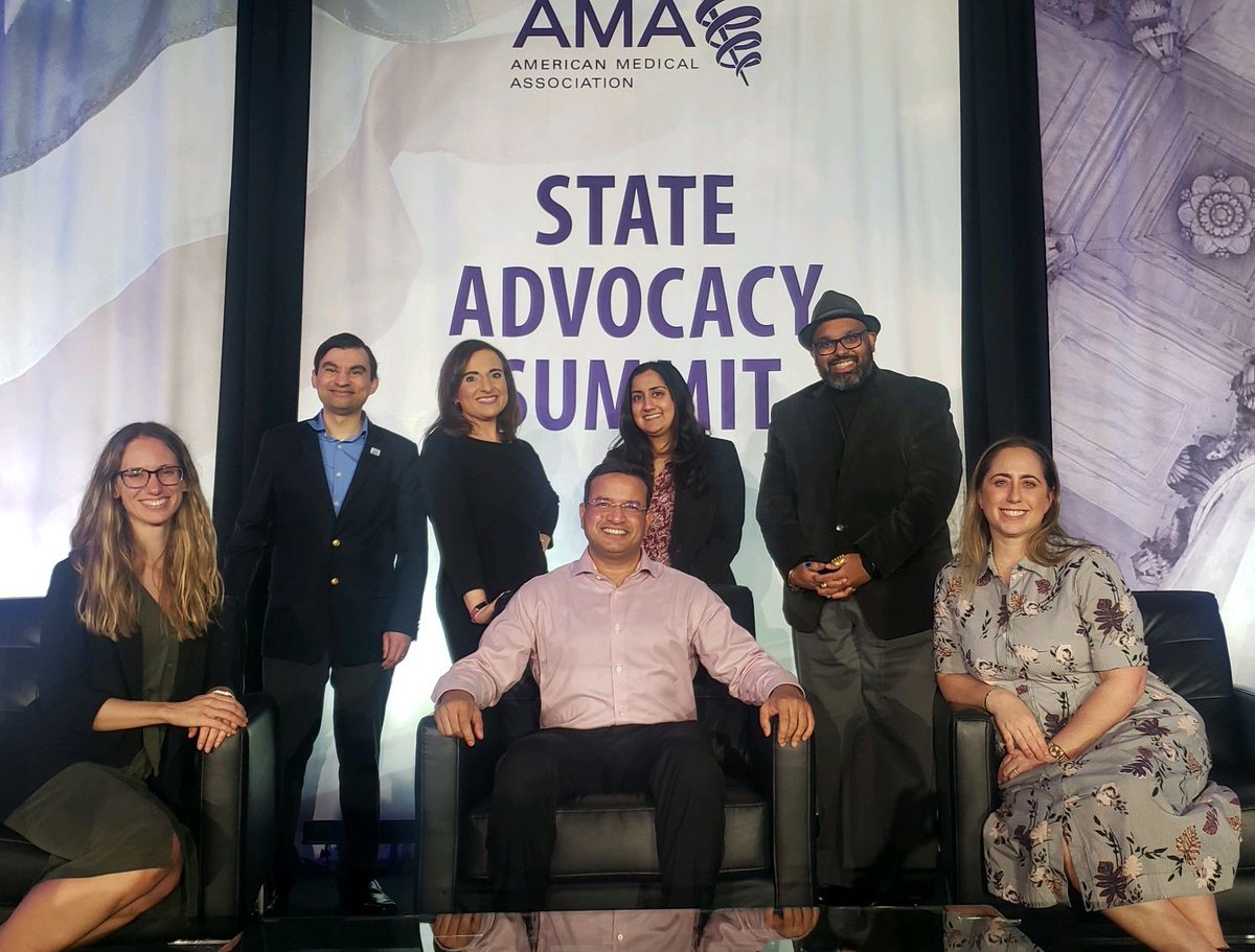 a fine bunch! your #AMAAmbassadors: @NishaPunatar @VivekRaoMD @KarenMarie8594 @HilaryFair @DrPsychMD @schandraVY @jmorijohnson
@toddunger #StateAdvocacySummit #FightingForDocs #OurAMA @AmerMedicalAssn