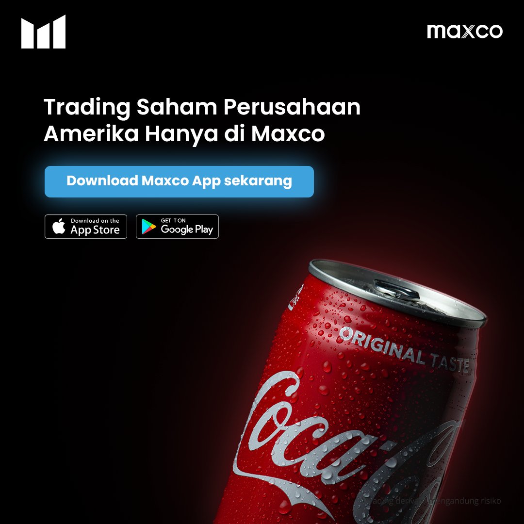 maxcofx's tweet photo. Trading saham perusahaan amerika hanya di Maxco https://t.co/Tp6Q8GzjWa