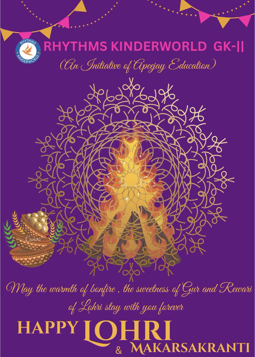 ApeejayRhythms's tweet photo. May the warmth of bonfire, the sweetness of Gur and Rewari of Lohri stay with you forever . https://t.co/dppFvR2gRc