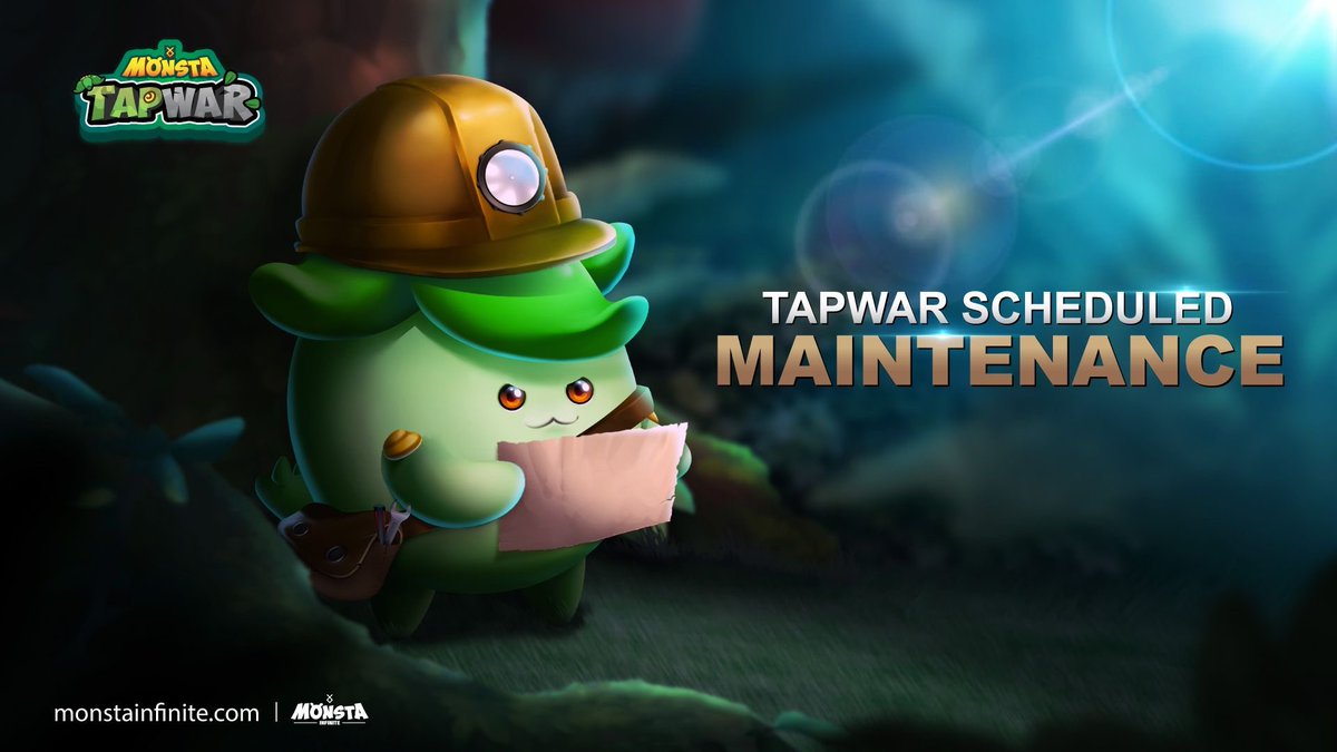 Monsta_Infinite's tweet photo. 🛠️ #MonstaTapwar will be under Maintenance on the 13th January 2023 at 10:00AM GMT+0 🛠️ https://t.co/sATLfZE4l6