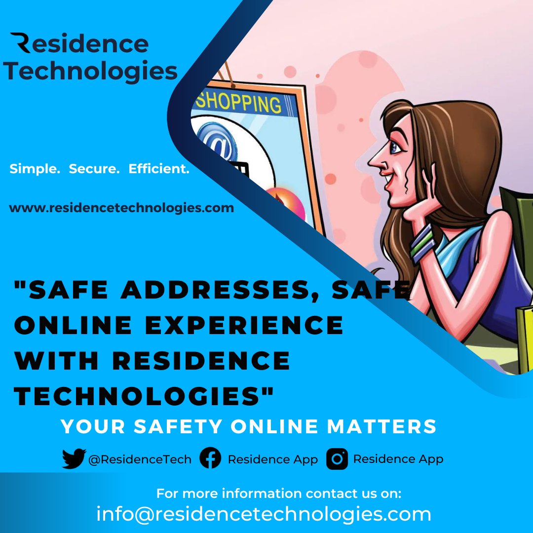 ResidenceTech's tweet photo. Say hello to a smarter way of addressing! Introducing a simple, secure and efficient smart addressing system that will improve your online shopping experience and stop identity theft and cyber bullying issues. #smartaddressing #safety #efficiency
https://t.co/ZNTaIPRVW6 https://t.co/WNf6dvsJG0