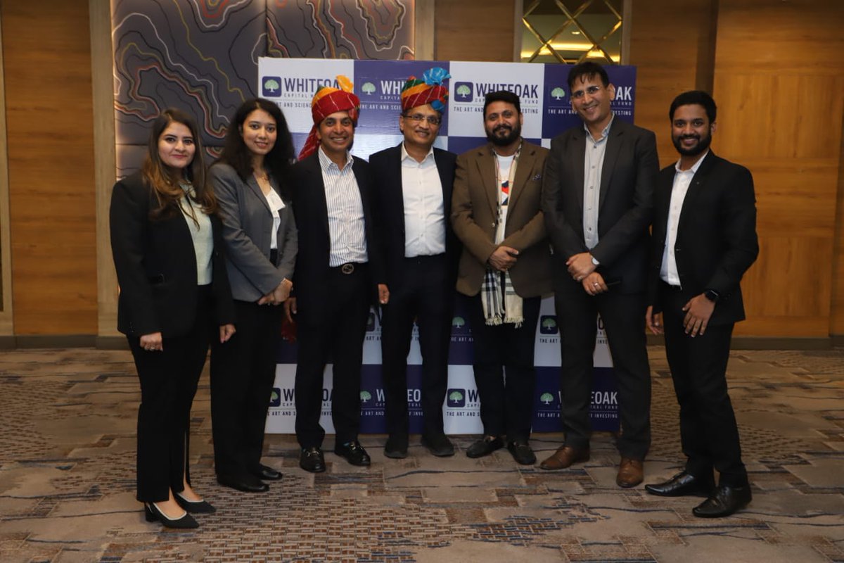 WhiteOakCap's tweet photo. Our founder, Prashant Khemka had an insightful #session in Jaipur about the world #economy and #investments with #partners across Rajasthan.

#WhiteOakCapital #InvestmentPhilosophy https://t.co/zjwtYubD73