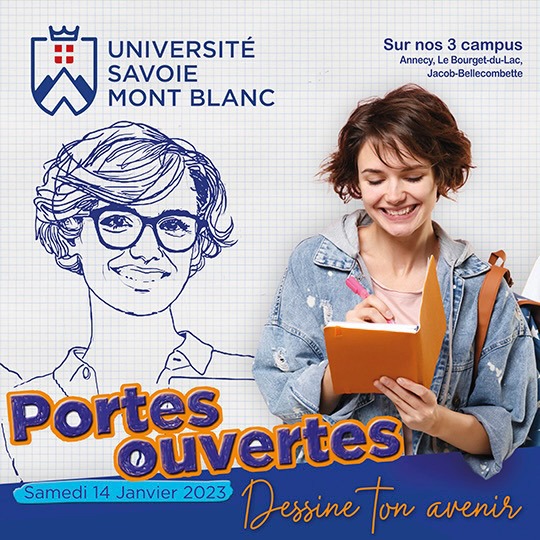 🎓Demain c'est la Journée Portes Ouvertes de <a href="/Univ_Savoie/">UnivSavoieMontBlanc</a> ! 

On vous donne RDV sur nos stands du Bourget-du-Lac et Jacob-Bellecombette pour toutes les infos autour de la vie étudiante à #Chambéry 

👉univ-smb.fr/2022/11/07/jou…