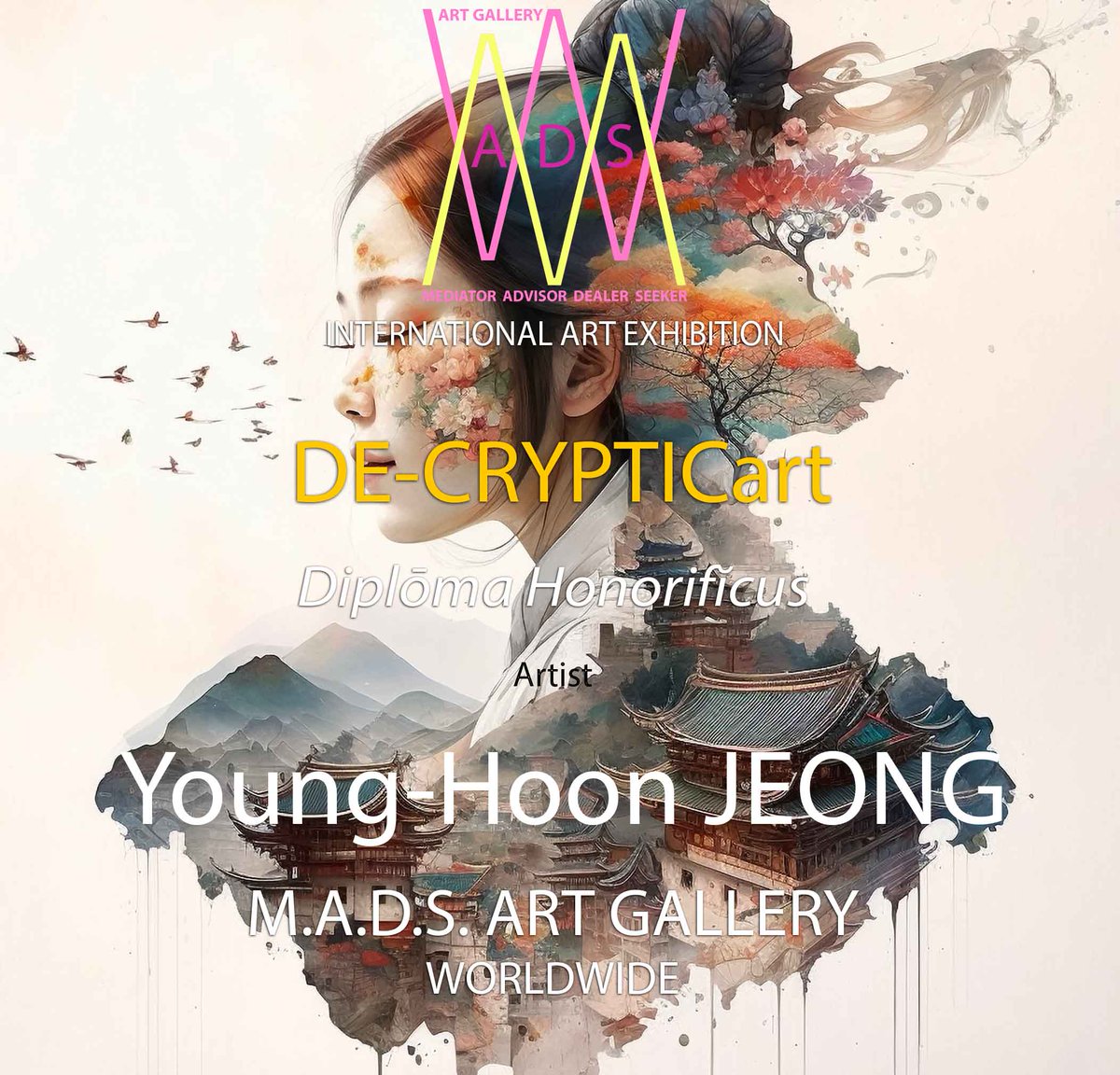 ARTIST_JYH's tweet photo. ::I opened the "DE-CRYPTICART" International Exhibition at M.A.D.S. ART GALLERY.
::Gallery Home https://t.co/Of3Hawsjo7
::Introduction to the Artist https://t.co/GZeVYmMImH
#DigitalArt #NFT #MediaArt #NFTArt #criptopunks #nftcommunity #nftcollection #digitalart #clubhouse https://t.co/H4MbpAw7OZ