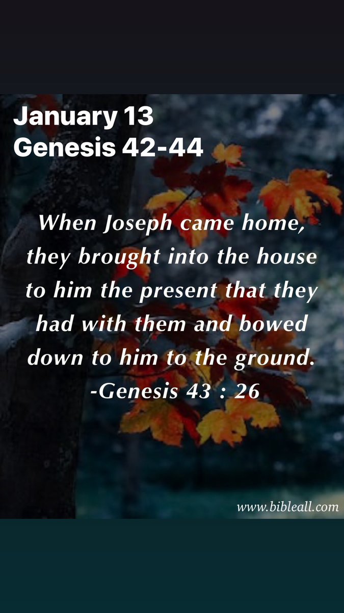 MharyMercy's tweet photo. January 13

Genesis 42-44

When those that hate you see what God has done and will do in your life this year, may they bow to you to the ground to reference Jesus that turned the situation around for your good. https://t.co/mfSX4zyX0U
