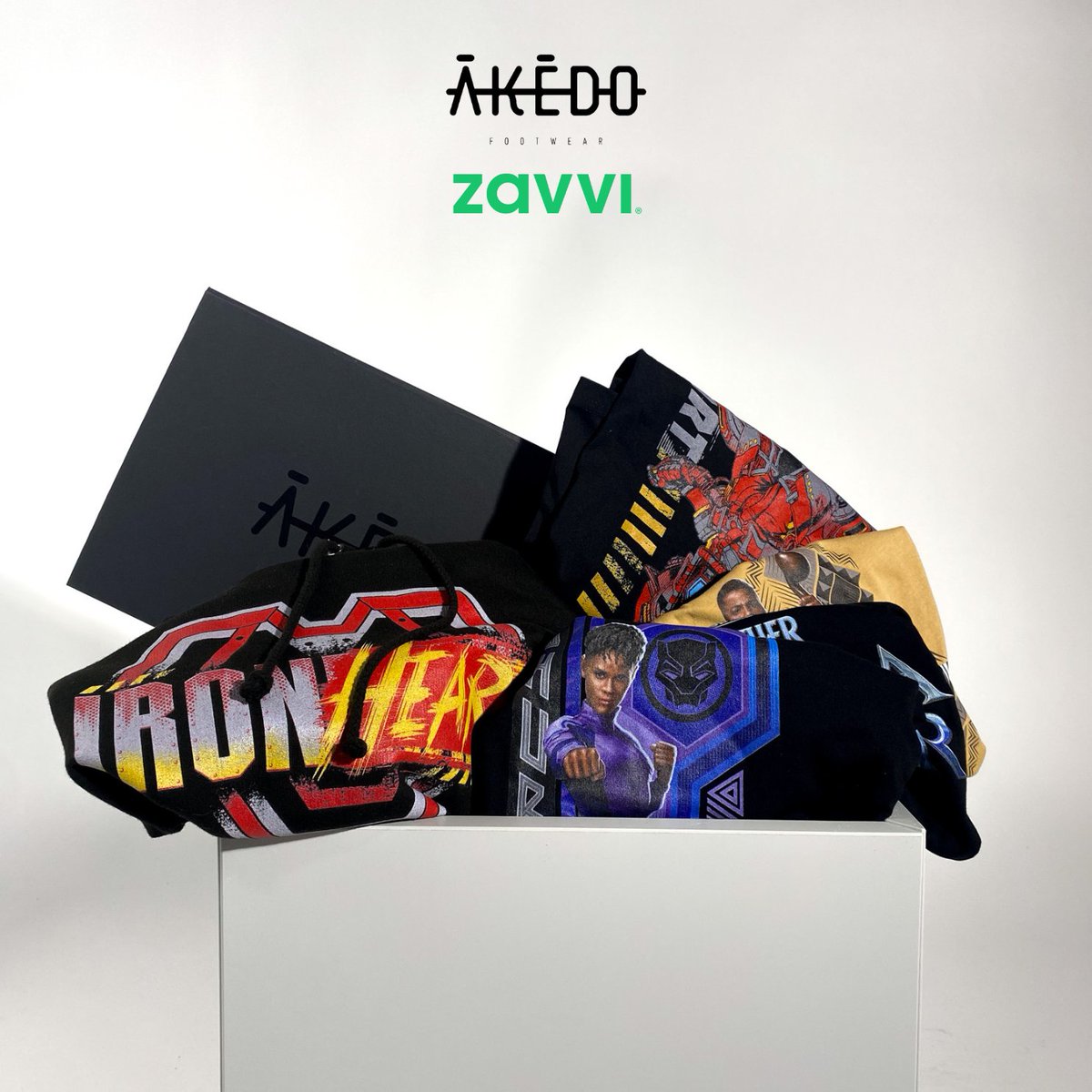 AkedoFootwear's tweet photo. Win this #BlackPanther bundle containing 4 T-Shirts (size M), 1 hoodie (size M), and an Akedo of your choice! 🖤

Follow all of the below steps to enter:

◾ Follow @AkedoFootwear and @zavvi 
◾ Like &amp; retweet
◾ Tag 2 friends

Ends Monday 16th. Open across all social platforms. https://t.co/thuqWeCHP4