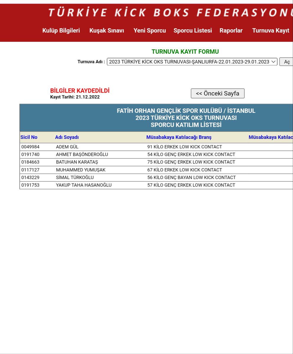 Kickboks Türkiye şampiyonası,na katılacak sporcularım ,Hedef Portekiz...