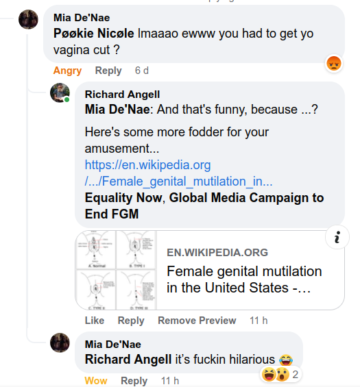 TheGuardianAn15's tweet photo. @stopcirconcire @YourWholeBaby @GenIntact @circumcision1 @cuttershame2 @quill_monger @DontCutThatBaby @anunnakiray @BloodstainedMen @adkisojk @JamesDo35072671 Correction: Although the OP writes like an air-headed girl, it turns out HE's the FATHER. Several of us got it wrong.
Meanwhile, the baby cutters just keep coming on. Like this pervert who thinks that #genitalcutting of boys AND girls is amusing.
#EndCGM #IntactGeneration https://t.co/PUDqe1laTE