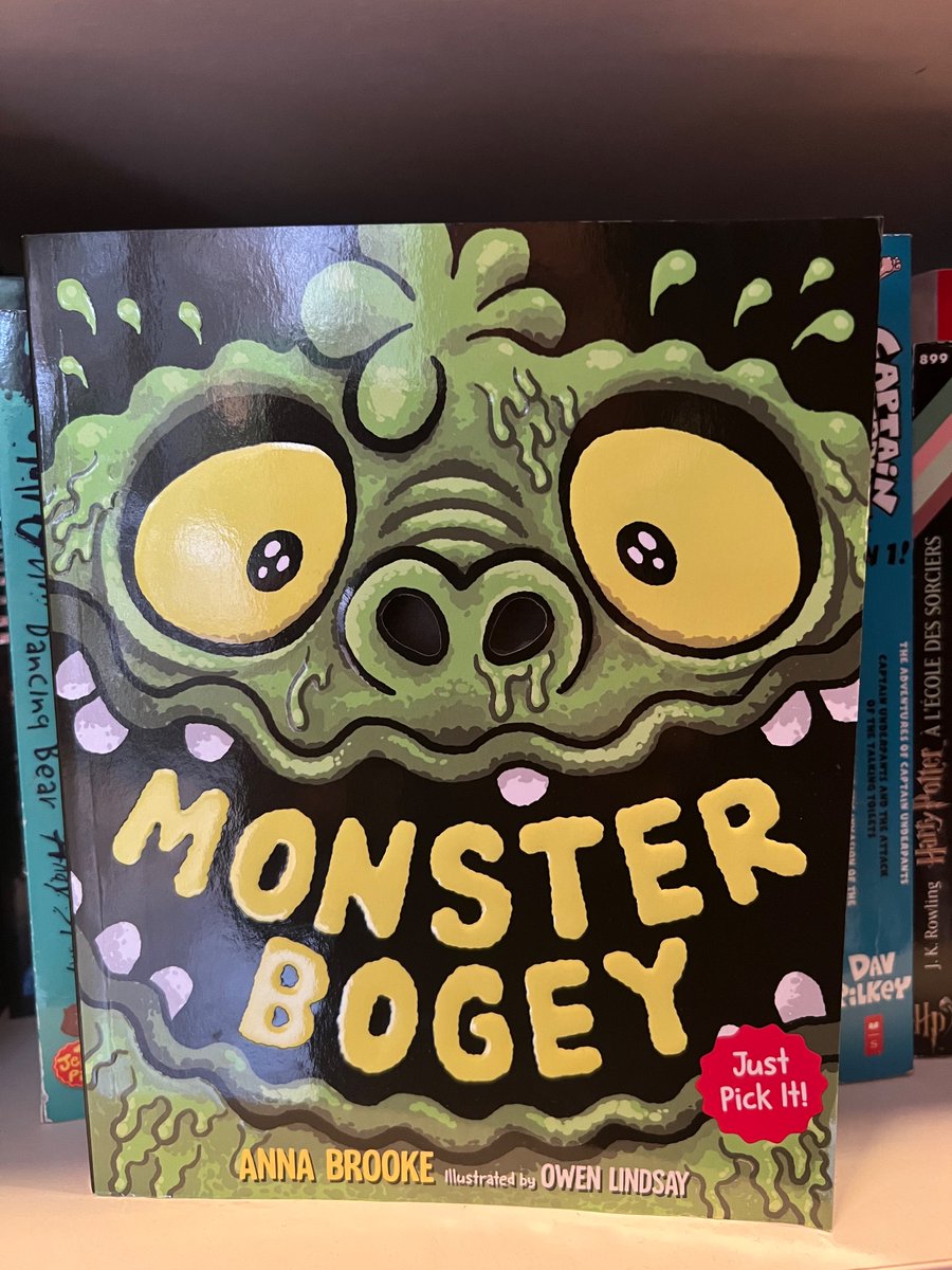 At last, my copy of Monster Bogey by the disgustingly talented <a href="/AE_Brooke/">Anna Brooke no longer on X @annabrookewriter bsky</a>  has landed in Hamburg. To celebrate, here’s a snot related fact: One way of saying ‘to pick your nose’ in German is ‘in der Nase bohren’ which can be translated as ‘drilling in the nose.’👷👃