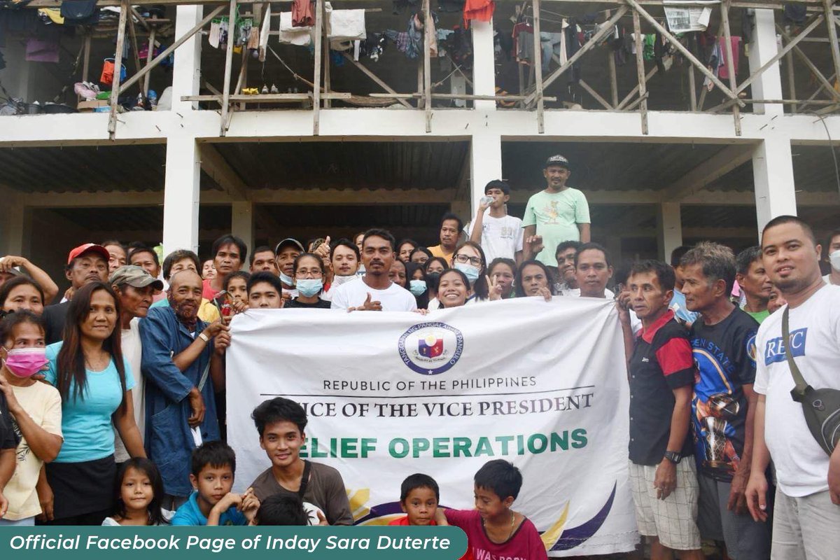 indaysara's tweet photo. Pinangunahan ng Office of the Vice President Disaster Operations Center (OVP-DOC) ang paghahatid ng tulog sa mga residenteng apektado ng pagbaha sa probinsya ng Misamis Occidental. 

Ang OVP-DOC, sa pakikipag-ugnayan sa iba’t ibang local government units sa probinsya ng (1/3) https://t.co/3XJ8EwS2lL