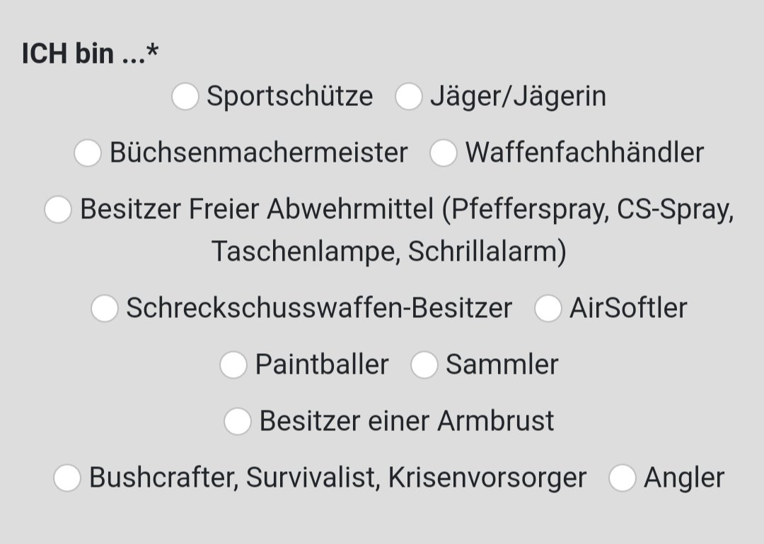 #Waffenrecht Danke an #vdb <a href="/VDBVerband/">VDB</a> für Erstellung des briefgenerator.de
Übrigens. Anbei eine Übersicht, wer alles vom #Waffengesetz und möglichen Verschärfungen betroffen ist. Bist Du auch dabei? Erhebe Deine Stimme. Retweet, bitte.  <a href="/VDBVerband/">VDB</a>