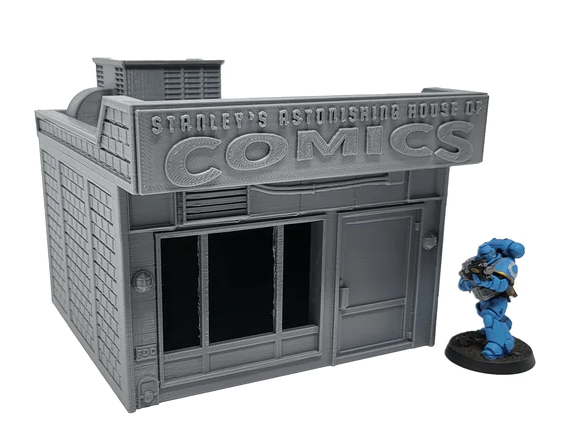 Corvusgamester1's tweet photo. The urban Comic Book Store printed for #marvelcrisisprotocol by print partner Tabletopterrain. A great little size 3 building https://t.co/ok41cZpOab #3Dprinting #wargaming #marvel #MCP #crisisprotocol #batmanminiaturesgame #fallout #thewalkingdead #tabletopgaming https://t.co/fWgYZQ2Peb