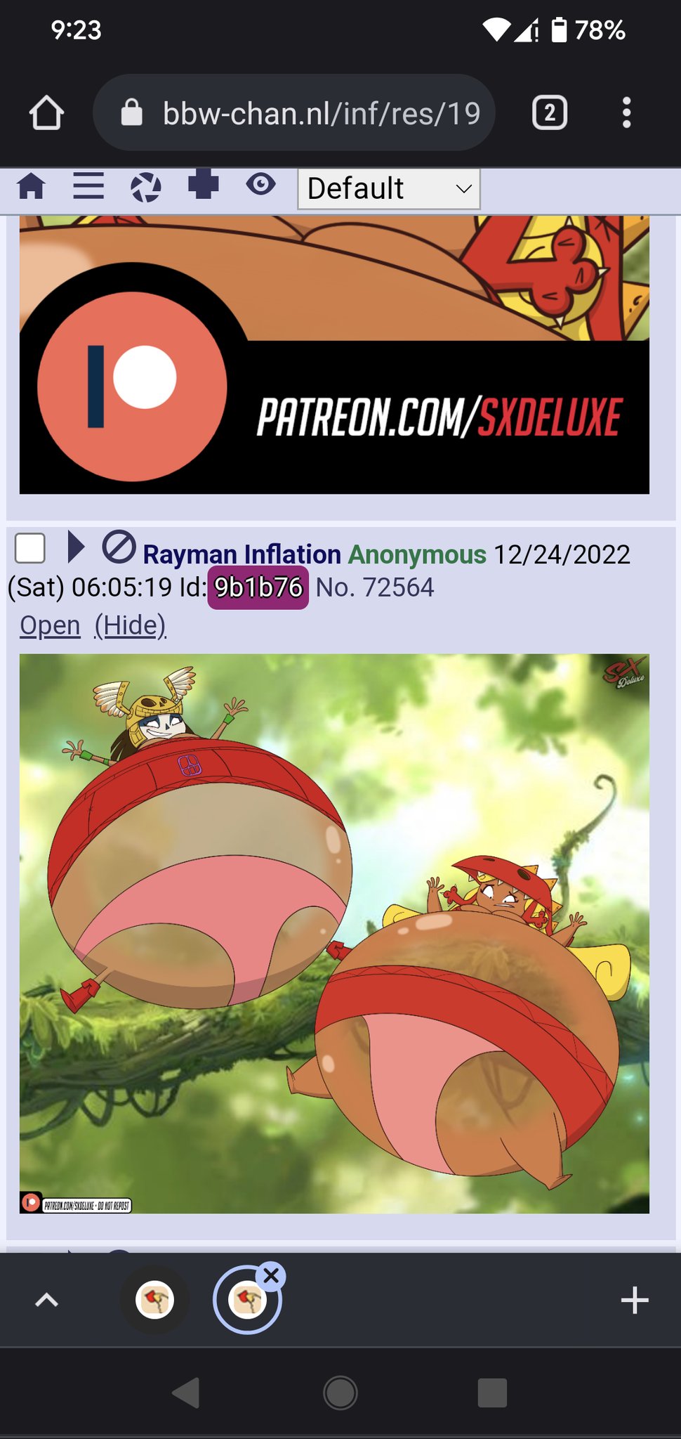 SX DELUXE on X: Well, finally found someone stealing from my Patreon. This  was posted on BBW-chan on Christmas Eve but I didn't post it publicly until  a week ago. If you