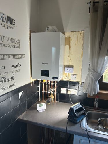 Another Community Heating Project boiler installation was completed this week, this time in Lumphinnans. Their heating system was 25 years old and had been condemned, they couldn't afford a replacement due to health issues. This was all completed free of charge.