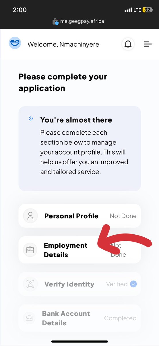 Boobae🦋 (@bubee_01) on Twitter photo So many Geegpay users have been experiencing this minor issue while trying to login into their account 😪🥲💔..
For those that will receive future payments this month and beyond, 
Here’s how to rectify it…😉
An informative 🧵🚨 >>> So many Geegpay users have been experiencing this minor issue while trying to login into their account 😪🥲💔..
For those that will receive future payments this month and beyond, 
Here’s how to rectify it…😉
An informative 🧵🚨 >>>