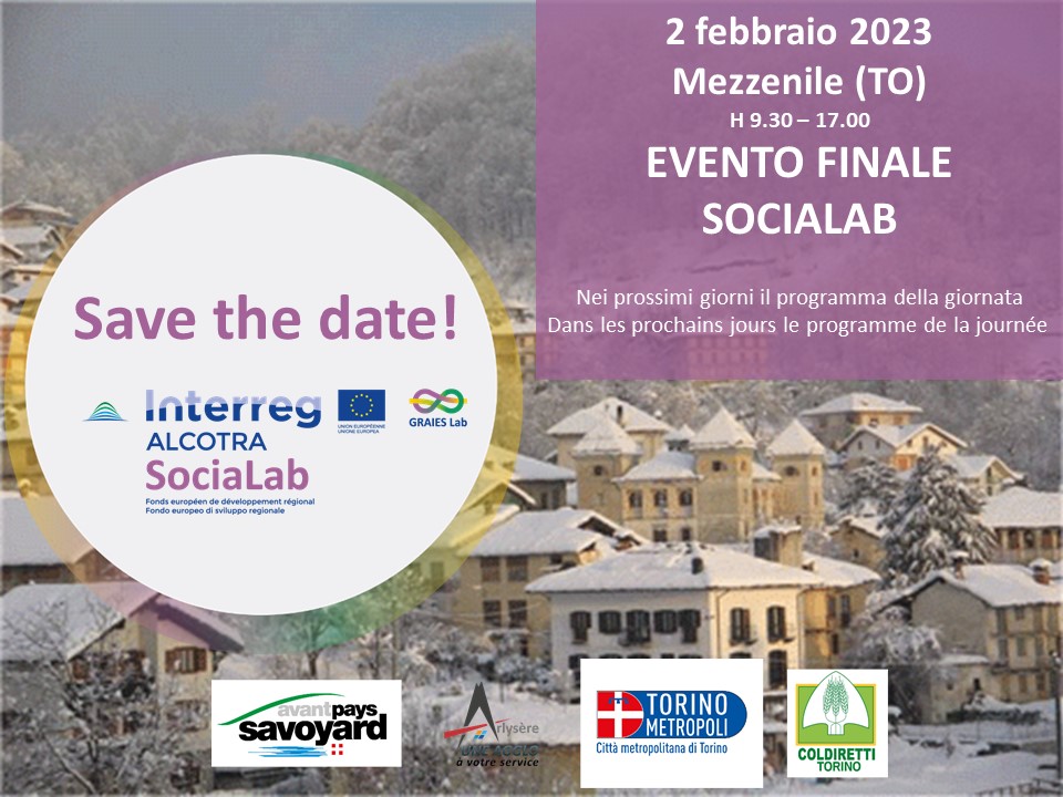 GRAIESLab's tweet photo. Si svolgerà a Mezzenile in Val di Lanzo il #2febbraio l’evento conclusivo di #SociaLab del #pianointegratoterritoriale #GraiesLab @InterregALCOTRA 
A breve il programma e le modalità di adesione
@CittaMetroTO @ColdirettiTo @GalLanzo @galcanavese @Coeurdesavoie https://t.co/p67PtSV6QI